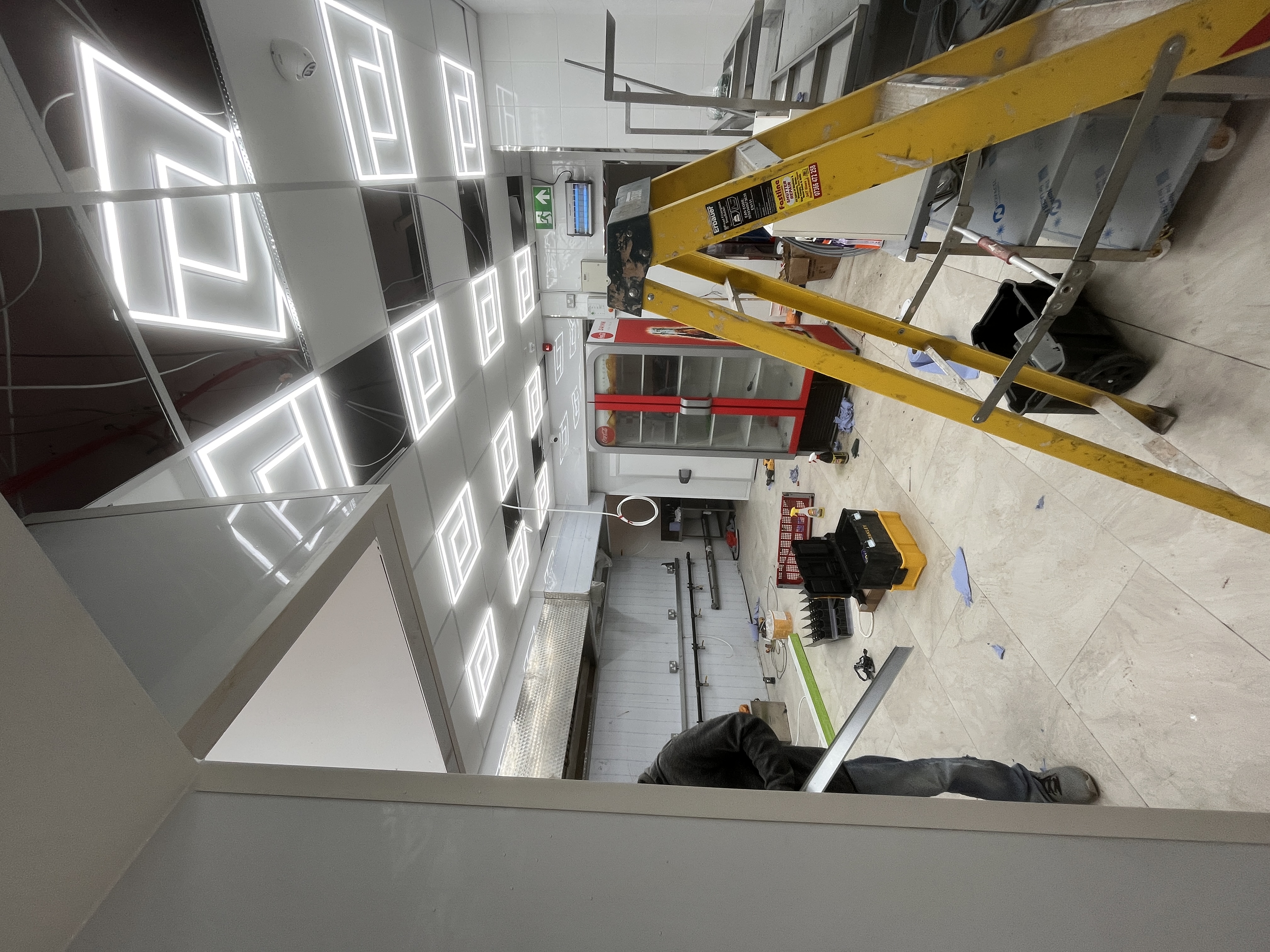 Commercial fit-out during ceiling and interior works